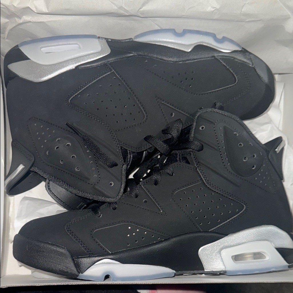 Jordan Black And Silver Sneakers Premium Athletic Design